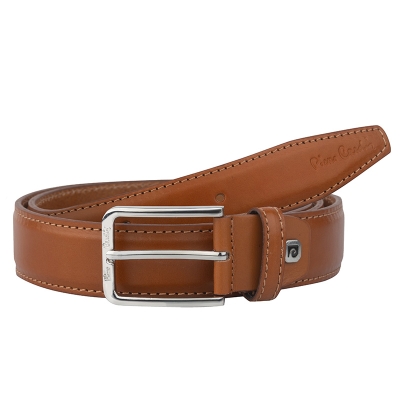 Мъжки светлокафяв колан Pierre Cardin - 110 cm