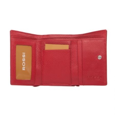 Дамско портмоне цвят Червен крокодил  - ROSSI