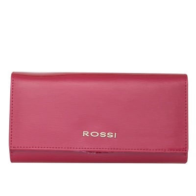 Дамско портмоне цвят Малина Гланц ROSSI