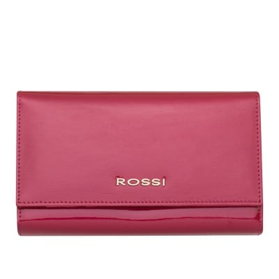 Дамско портмоне цвят Малина Гланц ROSSI