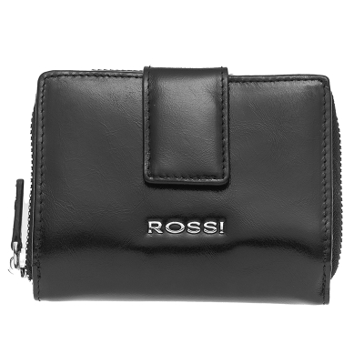 Дамски портфейл цвят черен ROSSI