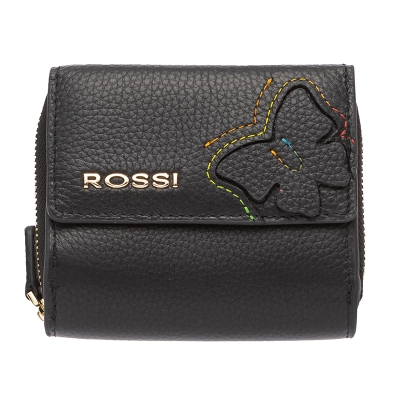 Дамски портфейл цвят черен ROSSI