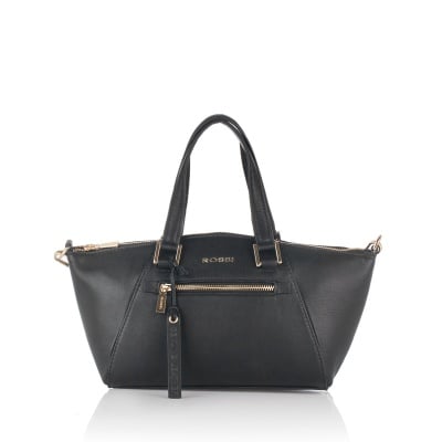 Дамска малка елегантна чанта в черно - ROSSI