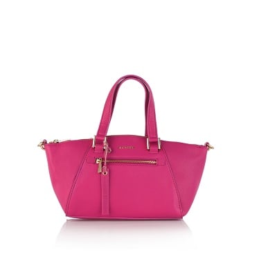 Дамска малка елегантна чанта в малиново розово - ROSSI