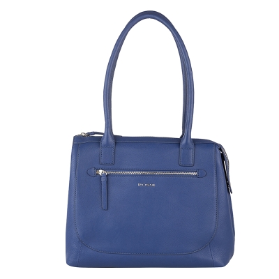 Дамска чанта цвят турско синьо - Rossi