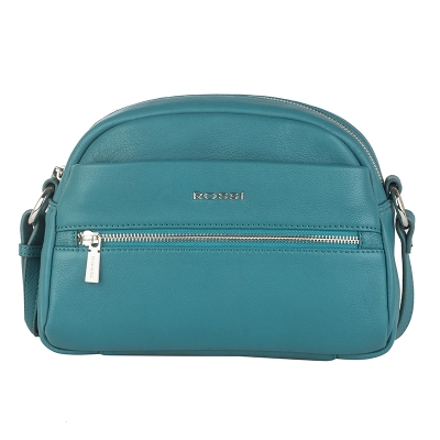 Дамска чанта цвят езерово синьо - Rossi