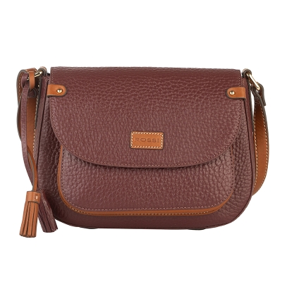 Дамска чанта цвят винено червено - Rossi