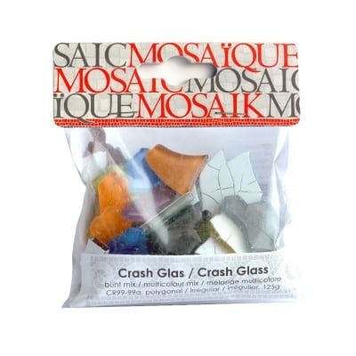 Мозаечна плочка Crash glass, стъкло, 1-3 cm, 50 бр., микс от цветове