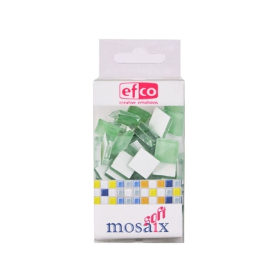 Мозаечни плочки MosaixSoft, стъкло, 15x15x4 mm, 90 бр., светлозелени