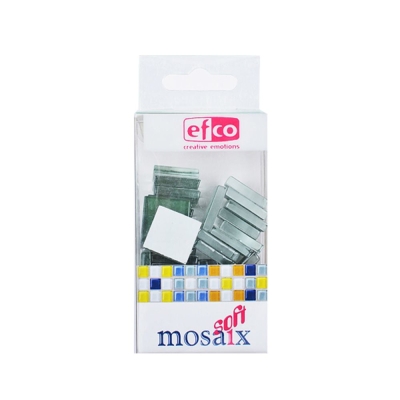 Мозаечни плочки MosaixSoft, стъкло, 20x20x4 mm, 40 бр., зелени