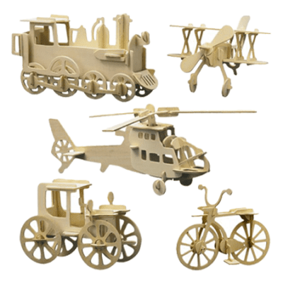 3D дървени пъзели