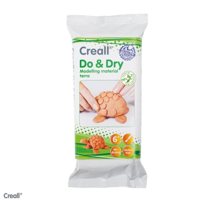 Глина за моделиране CREALL Do+Dry, 1000 g,теракота