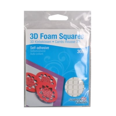 3D Двойнолепящи Foam Squares
