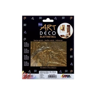 Фино фолио ART Deco, 140 х 140 mm, 25л, злато