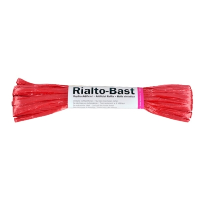 Рафия гланц, 10 g, червена
