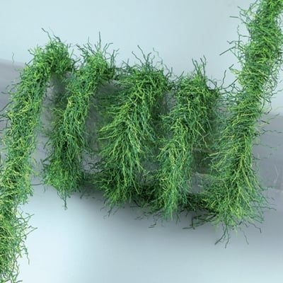 Декоративен гирлянд, mini Gras, 2 m / ф 2-3 cm, зелен микс