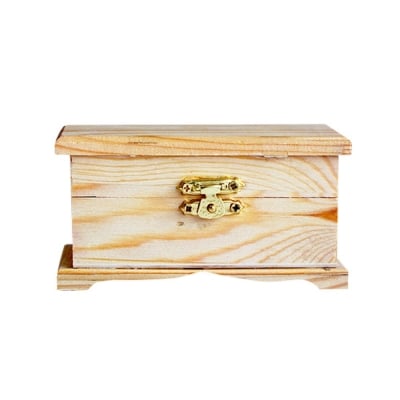 Дървена кутия, 12 x 5,5 x 6 cm, натурален
