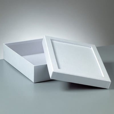 Кутия за декориране от картон, Mosaix, правоъгълник, 20 x 15 x 6 cm, бяла