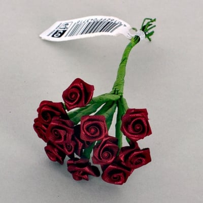 Роза, Dior rose, ø 15 mm, бордо