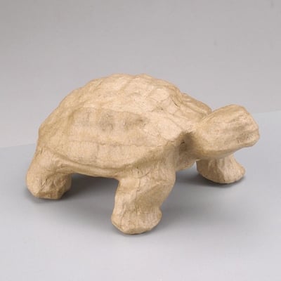 Фигура от папиемаше, костенурка, 13,5 x 8 x 6 cm