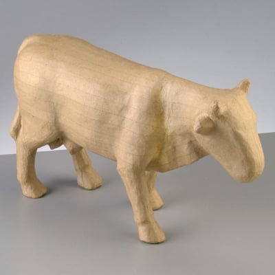 Фигура от папиемаше, крава, 42 x 23 cm