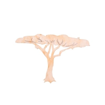 Деко фигурка африканско голямо дърво, дърво, 60 mm