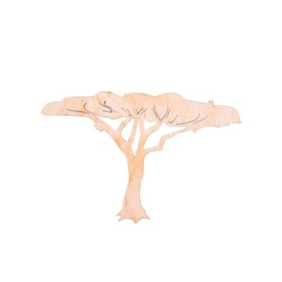 Деко фигурка африканско младо дърво, дърво, 50 mm