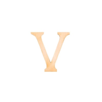 Деко фигурка римска цифра "V", дърво, 19 mm