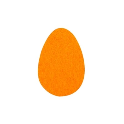 Деко фигурка яйце, Filz, 40 mm, жълт