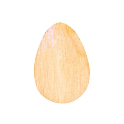 Деко фигурка яйце, дърво, 30 mm