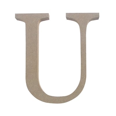Декоративен символ RicoDesign, "U", MDF, 4,1x4,1cm