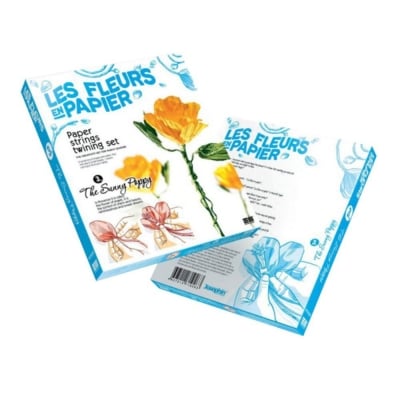 Креативен комплект за направата на цветя от хартия Les fleurs en papier, «Sunny Poppy»