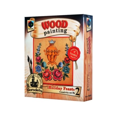Креативен комплект за рисуване върху дърво Wood painting, «Holiday Feast»