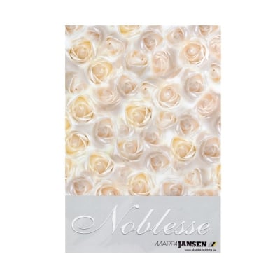 Картон паспарту "Бели рози", 200 g/m2, А4, 5л в пакет, бял