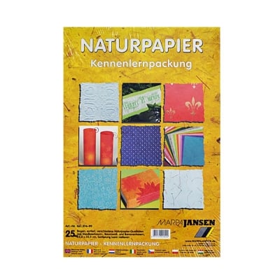 Прозрачна натурална хартия, 22.5 x 32.5сm,  25 бр., различни видове