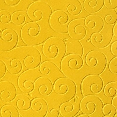 Преге картон, арабески, 220 g/m2, 50 x 70 cm, 1л, лятно жълт