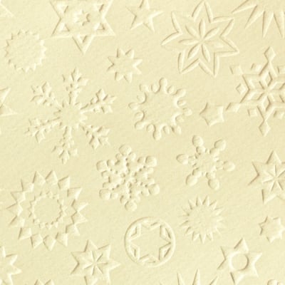 Преге картон, звезди, 220 g/m2, 50 x 70 cm, 1л, старинно бял