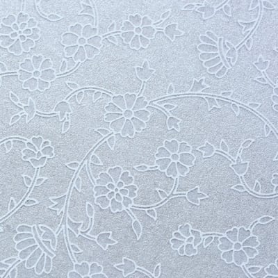 Хартия ръчна памучна, 50 g/m2, 50 x 70 cm, 1 л., бял с релефни цветя