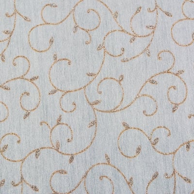 Хартия ръчна памучна, 50 g/m2, 50 x 70 cm, 1 л., бял с флорални мотиви
