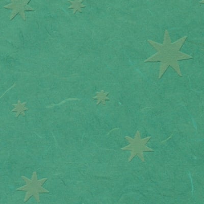 Японска 3D хартия, 35 g/m2, 50 x 70 cm, 1л, звезди, зелена