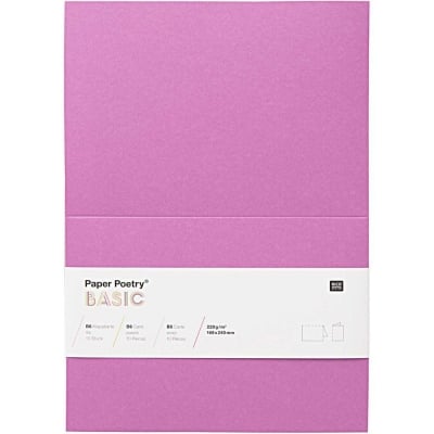 Картичка цветен картон Rico Design, PAPER POETRY, DDL