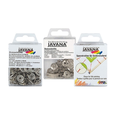 Кабъри триточкови за изпъване на коприна JAVANA, 50 броя