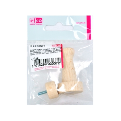 Дръжка дървена за  6 игли за филц, 2 части, 1 бр.