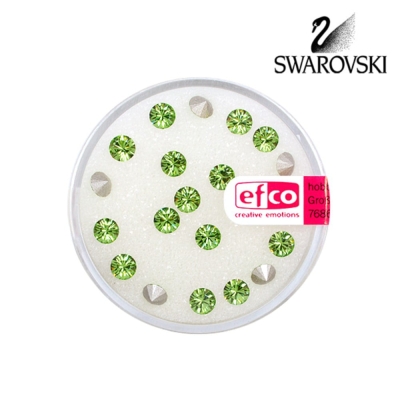 Кристали Swarovski Chatons, ф 4 mm, 20 бр., перидот