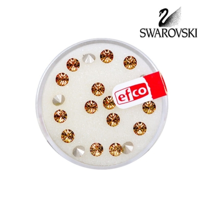 Кристали Swarovski Chatons, ф 4 mm, 20 бр., светъл сапфир