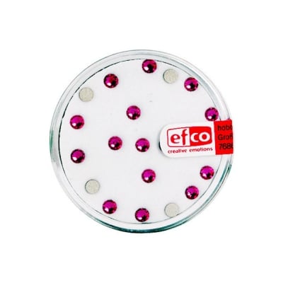 Кристали Swarovski, едностранно плоски, ф 3 mm, 20 бр., фуксия