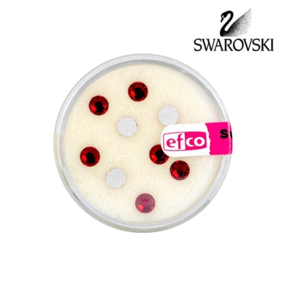 Кристали Swarovski, едностранно плоски, ф 5 mm, 10 бр., Сиам