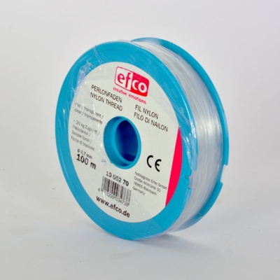 Найлонова корда за нанизване на мъниста, 20 kg, ф 0,7 mm, 100 m, прозрачна