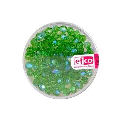 Перли, многостенни, преливащи цветове, 4 mm, 100 бр., зелени