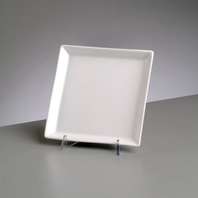Порцеланова квадратна чиния, 18 x 18 cm, бял